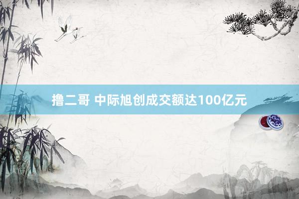 撸二哥 中际旭创成交额达100亿元