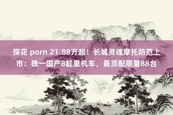 探花 porn 21.88万起！长城灵魂摩托防范上市：独一国产8缸重机车，最顶配限量88台