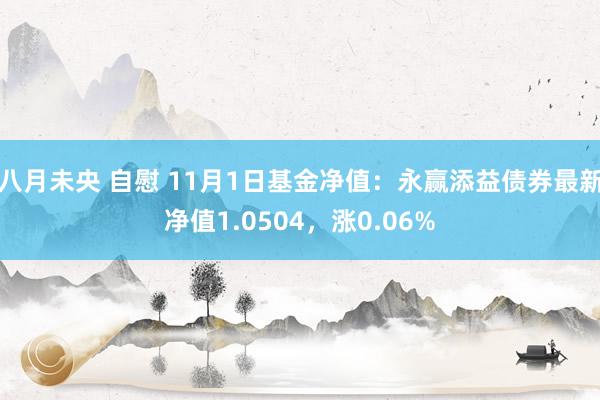 八月未央 自慰 11月1日基金净值：永赢添益债券最新净值1.0504，涨0.06%